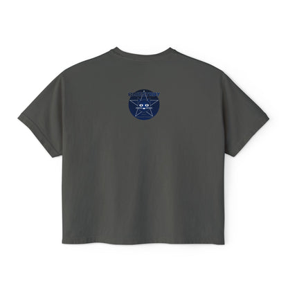 Bluestray Cat Graphic Tee — Women's Boxy Casual Top