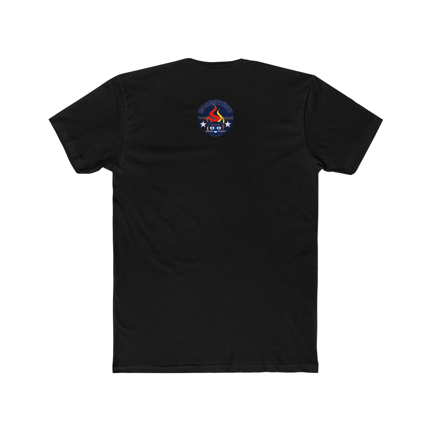 Retro Cat Flame Logo Tee — Bluestay Time & Motion Graphic T-Shirt