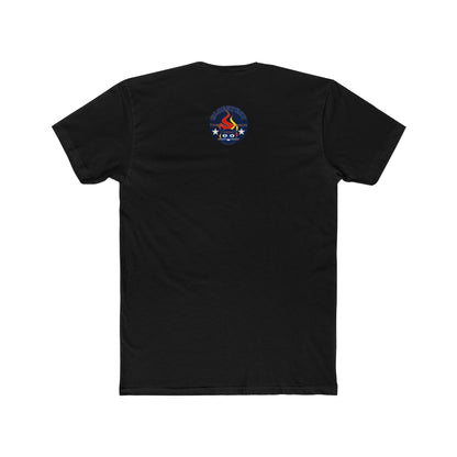 Retro Cat Flame Logo Tee — Bluestay Time & Motion Graphic T-Shirt