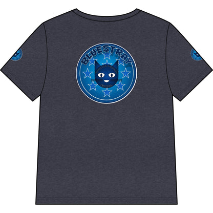 Bluestray Cat V-Neck Tee — Women's Graphic Cat Shirt