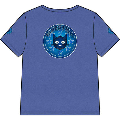 Bluestray Cat V-Neck Tee — Women's Graphic Cat Shirt