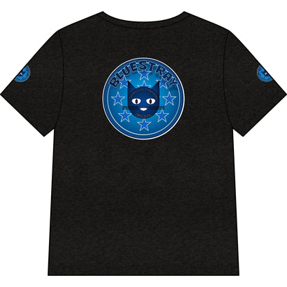 Bluestray Cat V-Neck Tee — Women's Graphic Cat Shirt