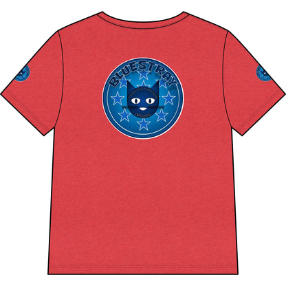 Bluestray Cat V-Neck Tee — Women's Graphic Cat Shirt