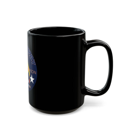 Black Ceramic Mug — ‘Bluestray Timeless Fashion’ Cat Logo (11oz & 15oz)