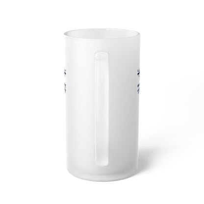Frosted Glass Bluestray Beer Mug — Classic Frosted Pint with Handle
