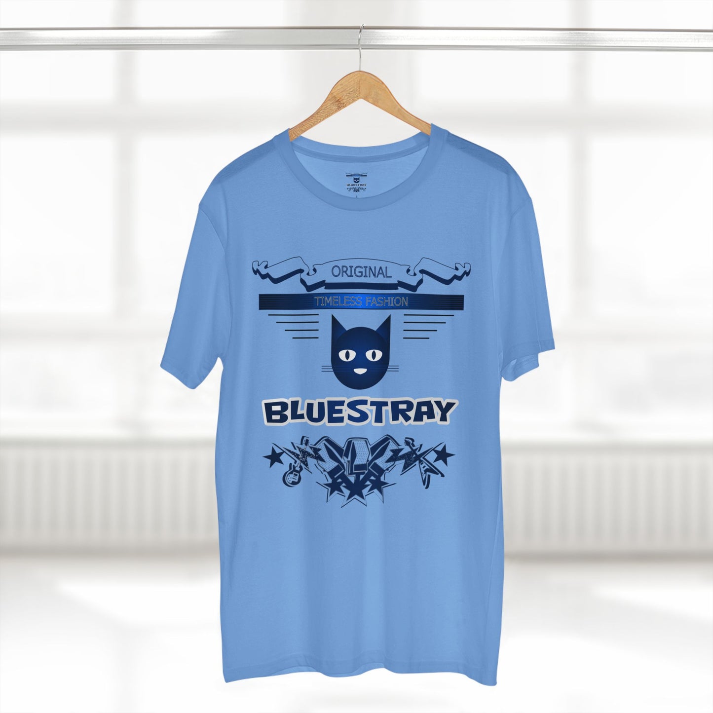 Bluestray Graphic Tee — Retro Cat Logo T-Shirt