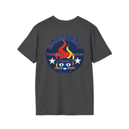 Bluestray 'Timeless Fashion' Graphic T-Shirt — Retro Flame Logo Tee