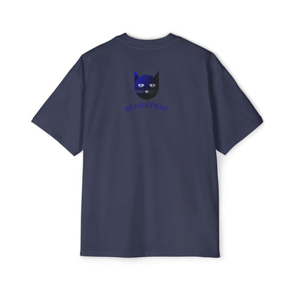 Bluestray Cat Tee — Graphic Men's Oversized T-Shirt
