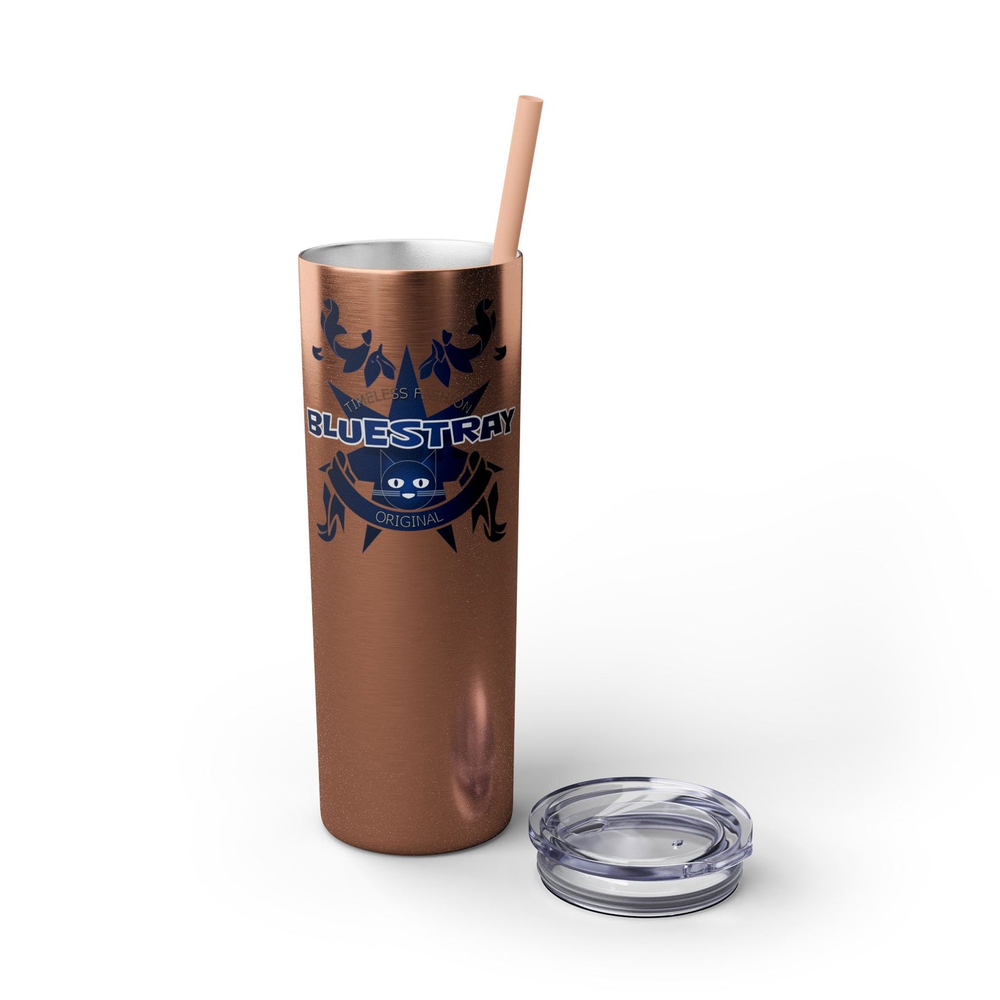 Bluestray Crab Skinny Tumbler — 20oz Stainless Travel Cup with Straw