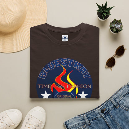 T-Shirt — Bluestary Timeless Fashion Graphic Tee (Flame Logo)
