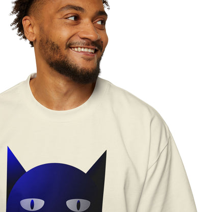 Bluestray Cat Tee — Graphic Men's Oversized T-Shirt