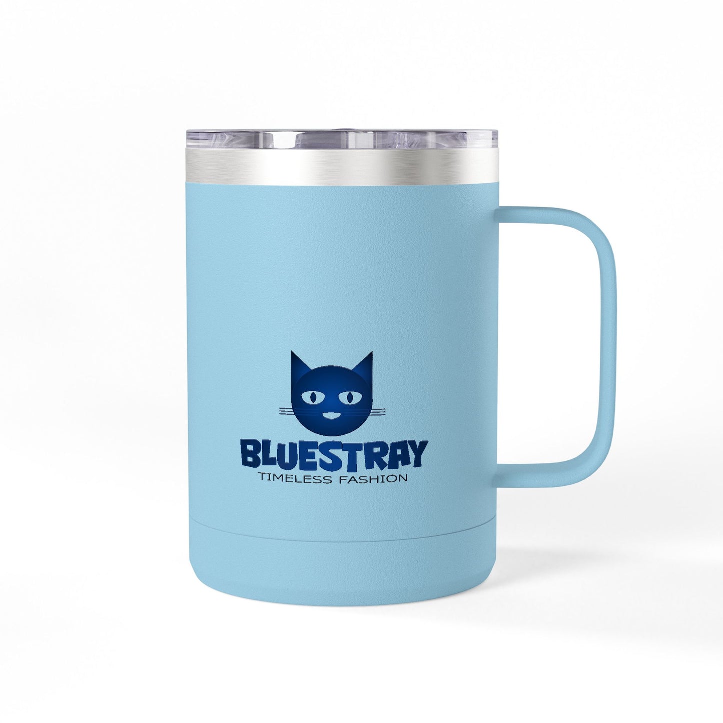 15oz Insulated Mug — Bluestray Cat Logo Travel Tumbler