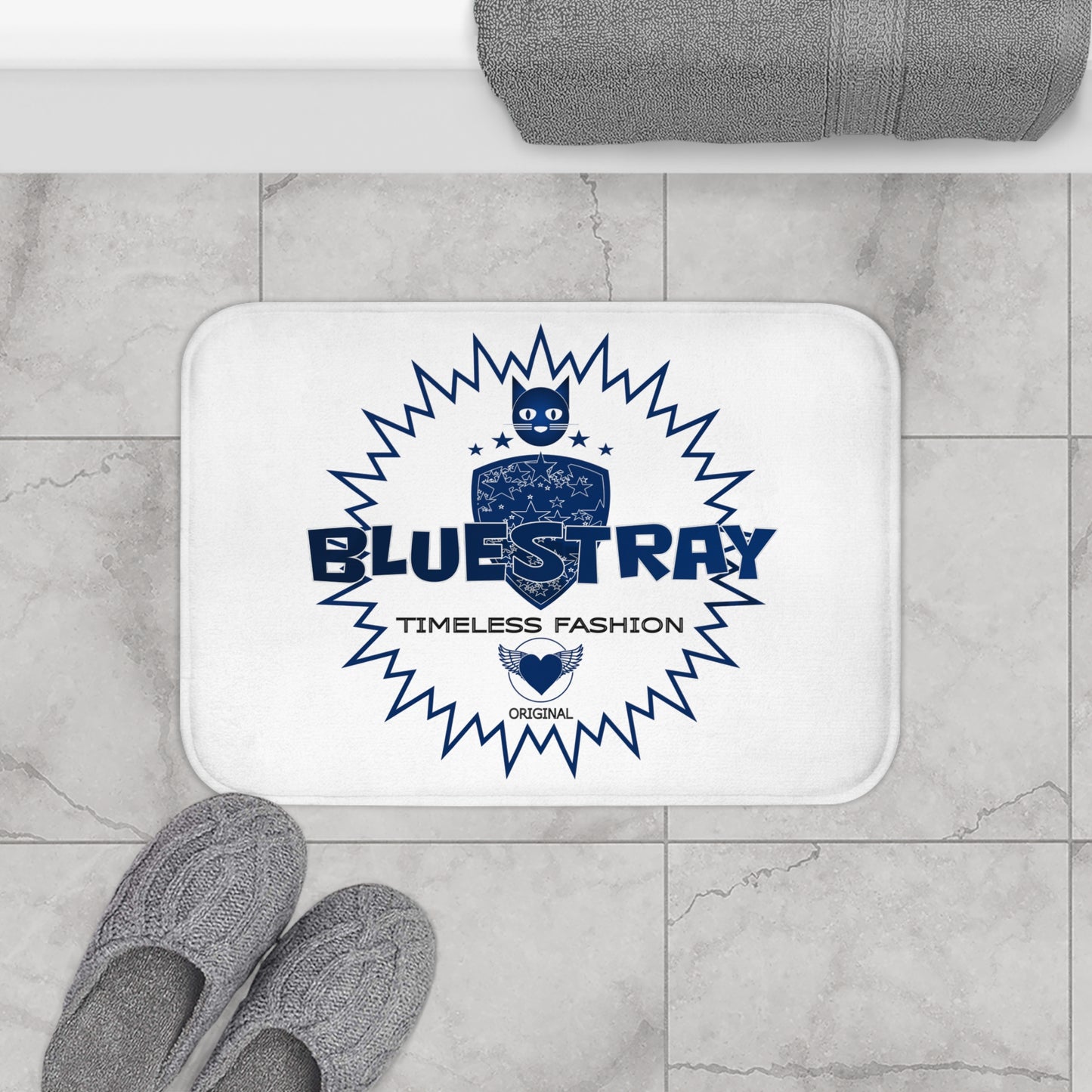 Bath Mat — Bluestray Timeless Fashion Logo Accent Rug