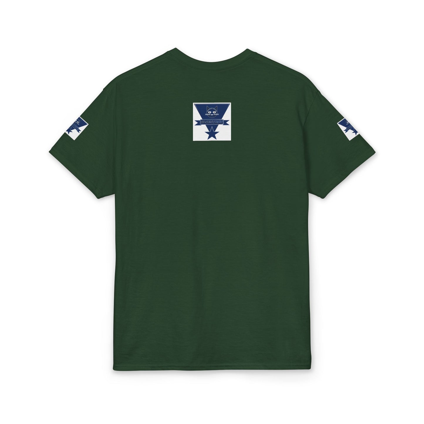 Bluestray Cat Graphic T-Shirt — Retro Star Logo Tee