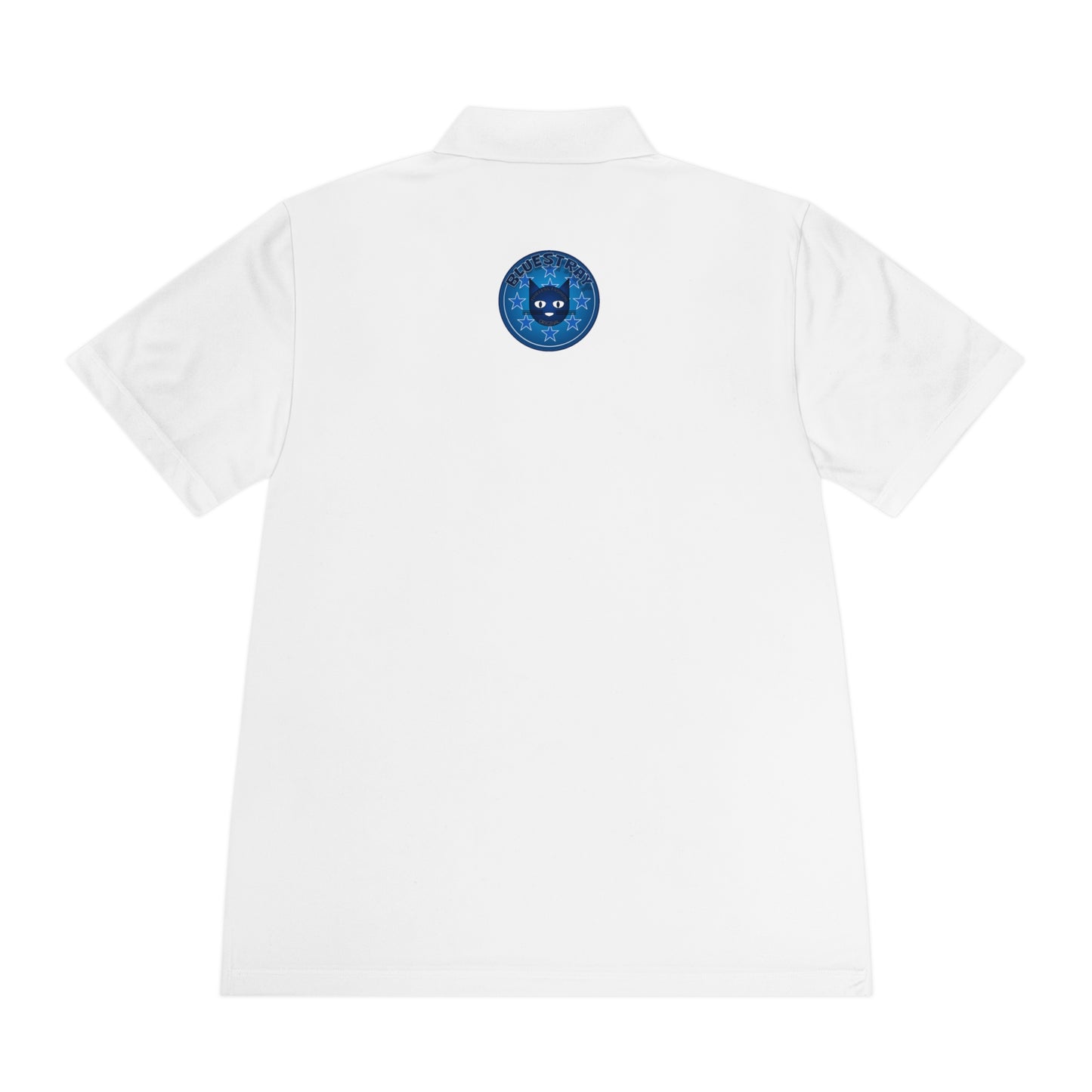 Men's Polo Shirt — Bluestray Galaxy Cat Logo Athletic Golf Shirt