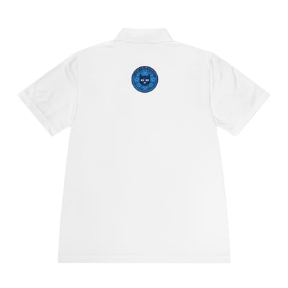 Men's Polo Shirt — Bluestray Galaxy Cat Logo Athletic Golf Shirt