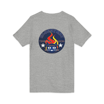 Time Station Equestrian Bluestray Cat V-Neck Tee