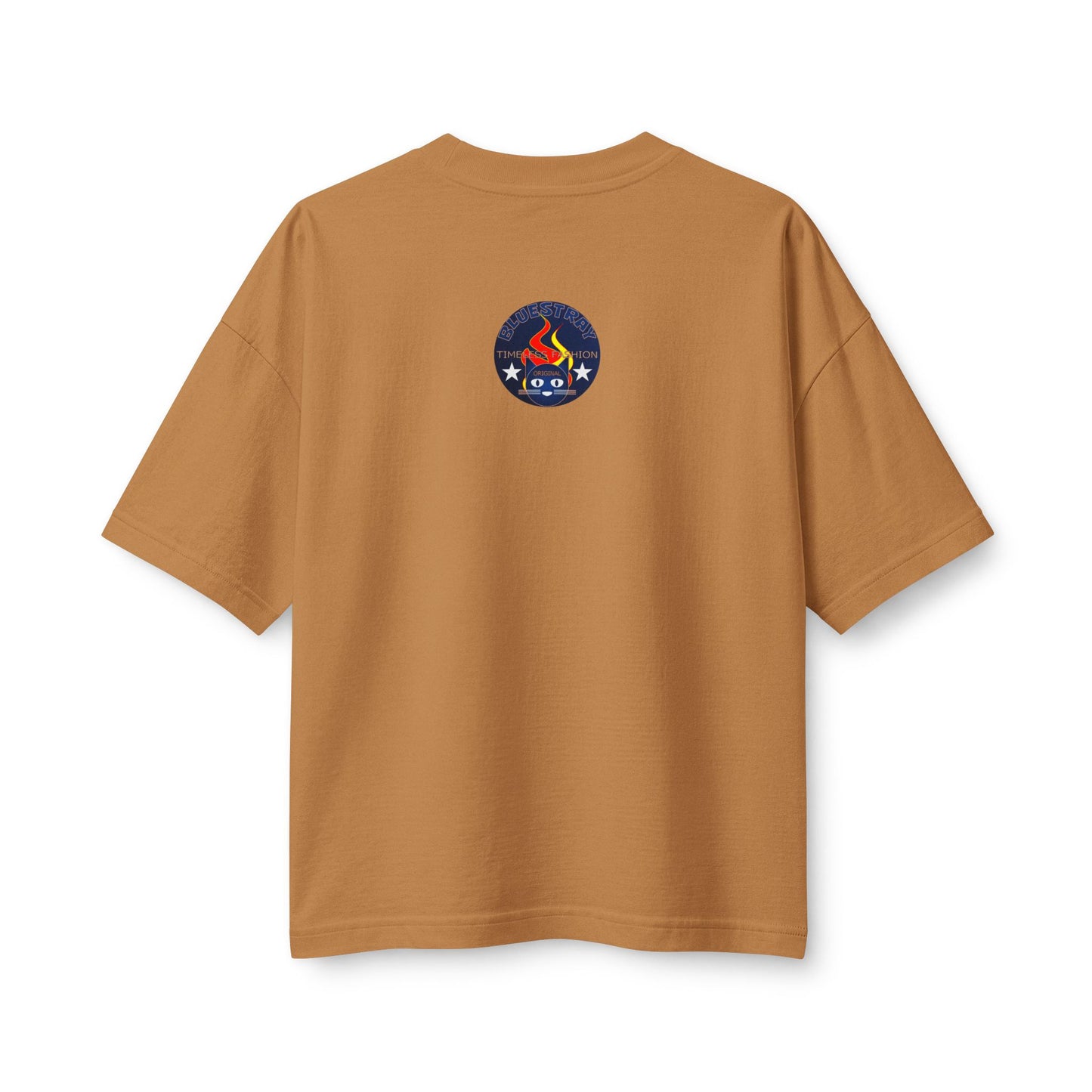 Bluestray Flame Mascot T-Shirt — Retro Campfire Logo Tee