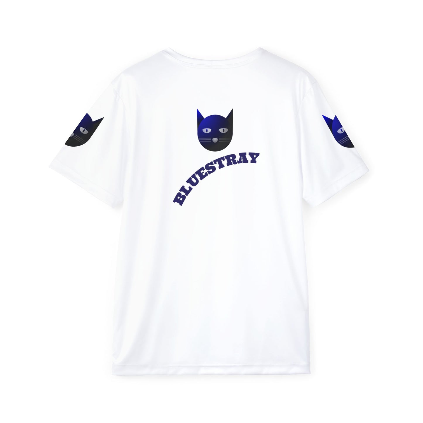 Bluestray Cat Sports Jersey — Men's Athletic Tee with Blue Cat Graphic