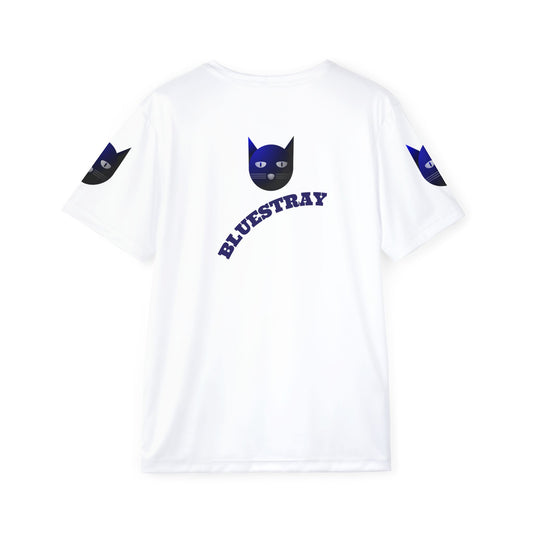 Bluestray Cat Sports Jersey — Men's Athletic Tee with Blue Cat Graphic