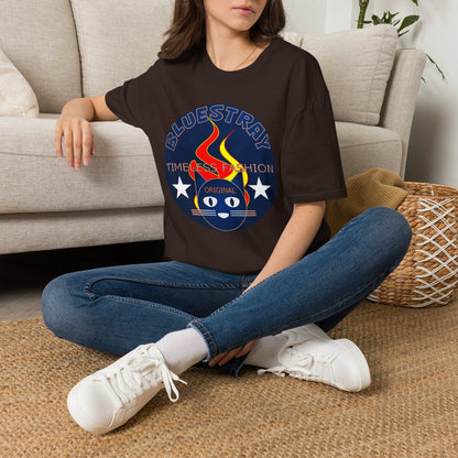 Bluestray 'Timeless Fashion' Graphic T-Shirt — Retro Flame Logo Tee