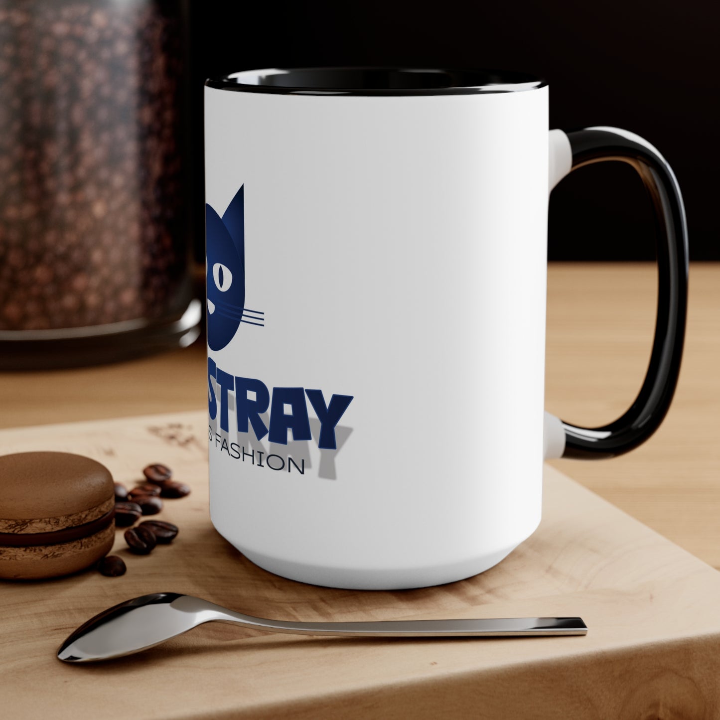 Accent Mug — Bluestray Cat Logo Coffee Cup