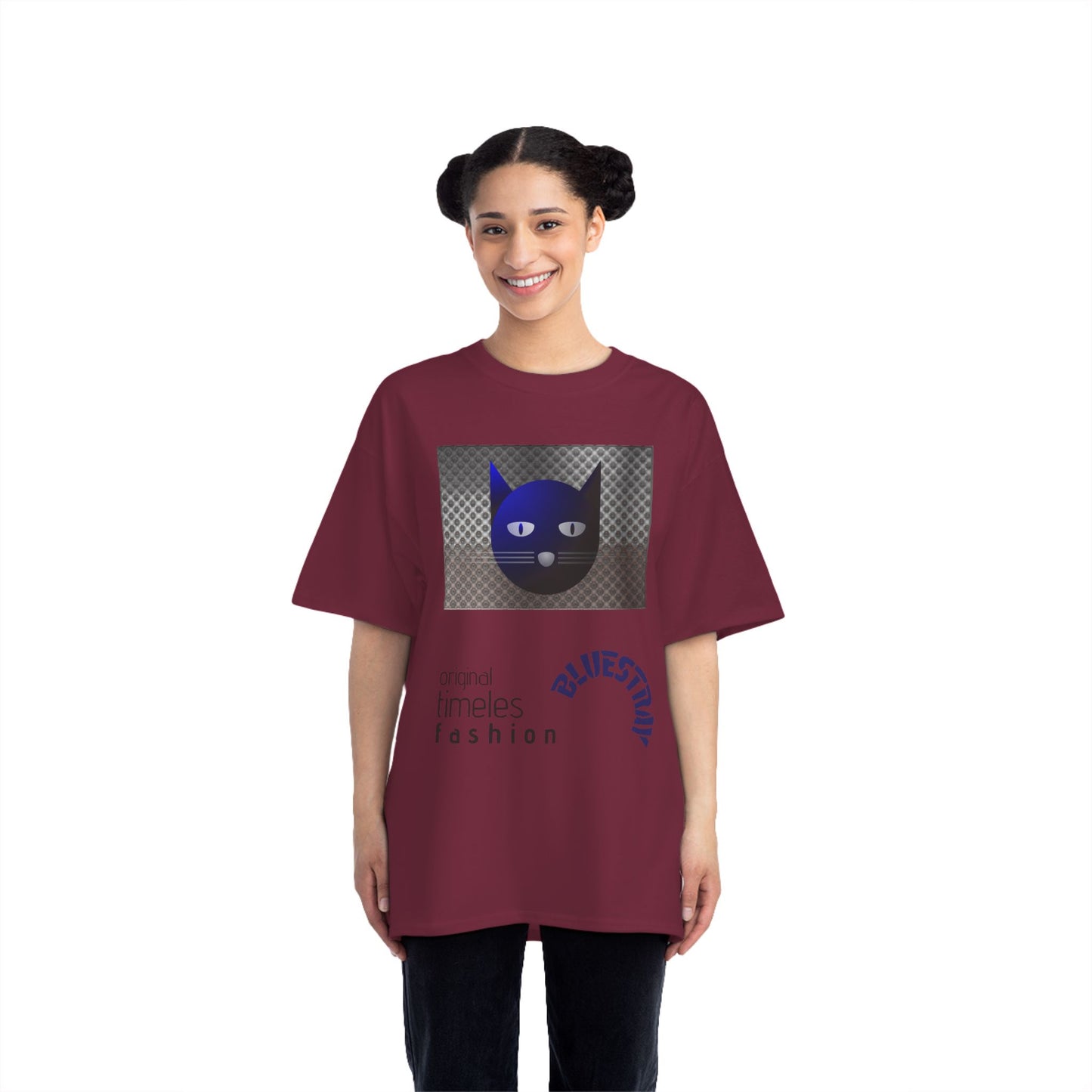 Bluestray Cat Graphic T-Shirt — 'BluesTown' Fashion Tee