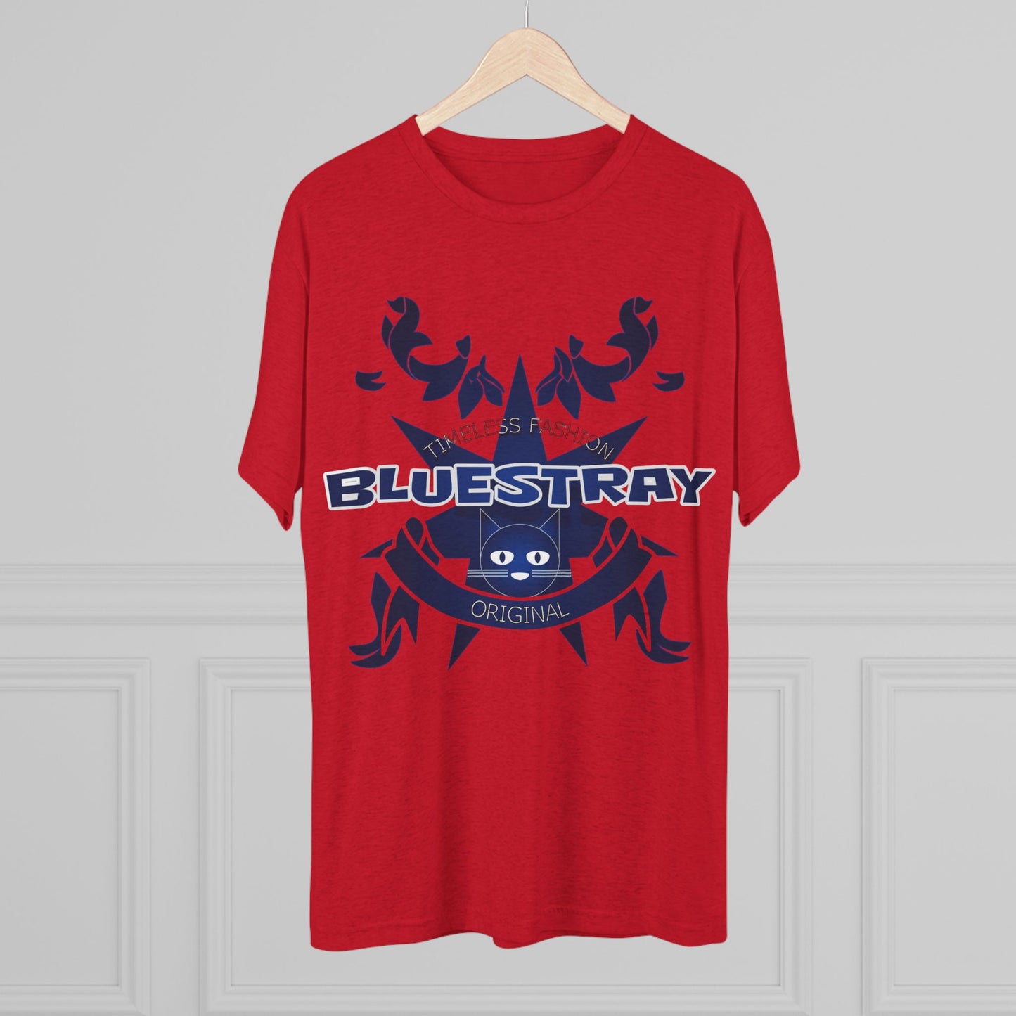 Bluestray Crab Graphic Tee — Nautical Cat Logo Short-Sleeve Shirt