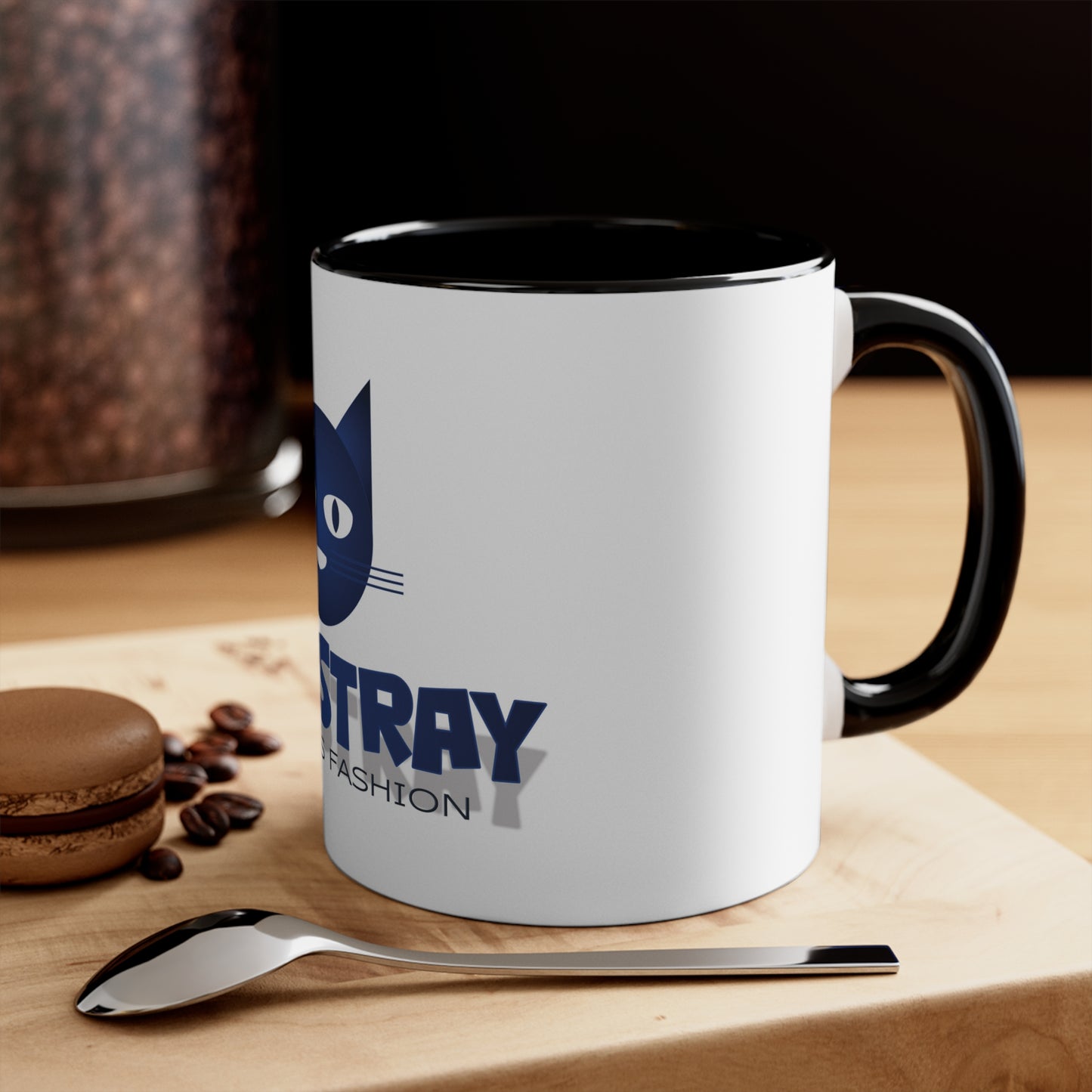 Accent Mug — Bluestray Cat Logo Coffee Cup