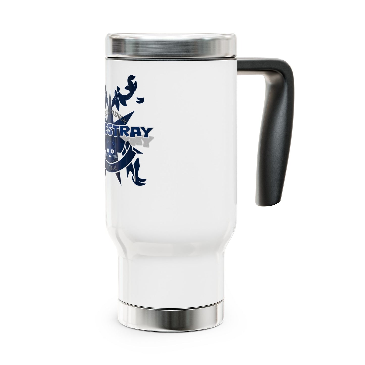 Bluestray Crest Travel Mug — 14oz Stainless Steel Insulated Tumbler with Handle