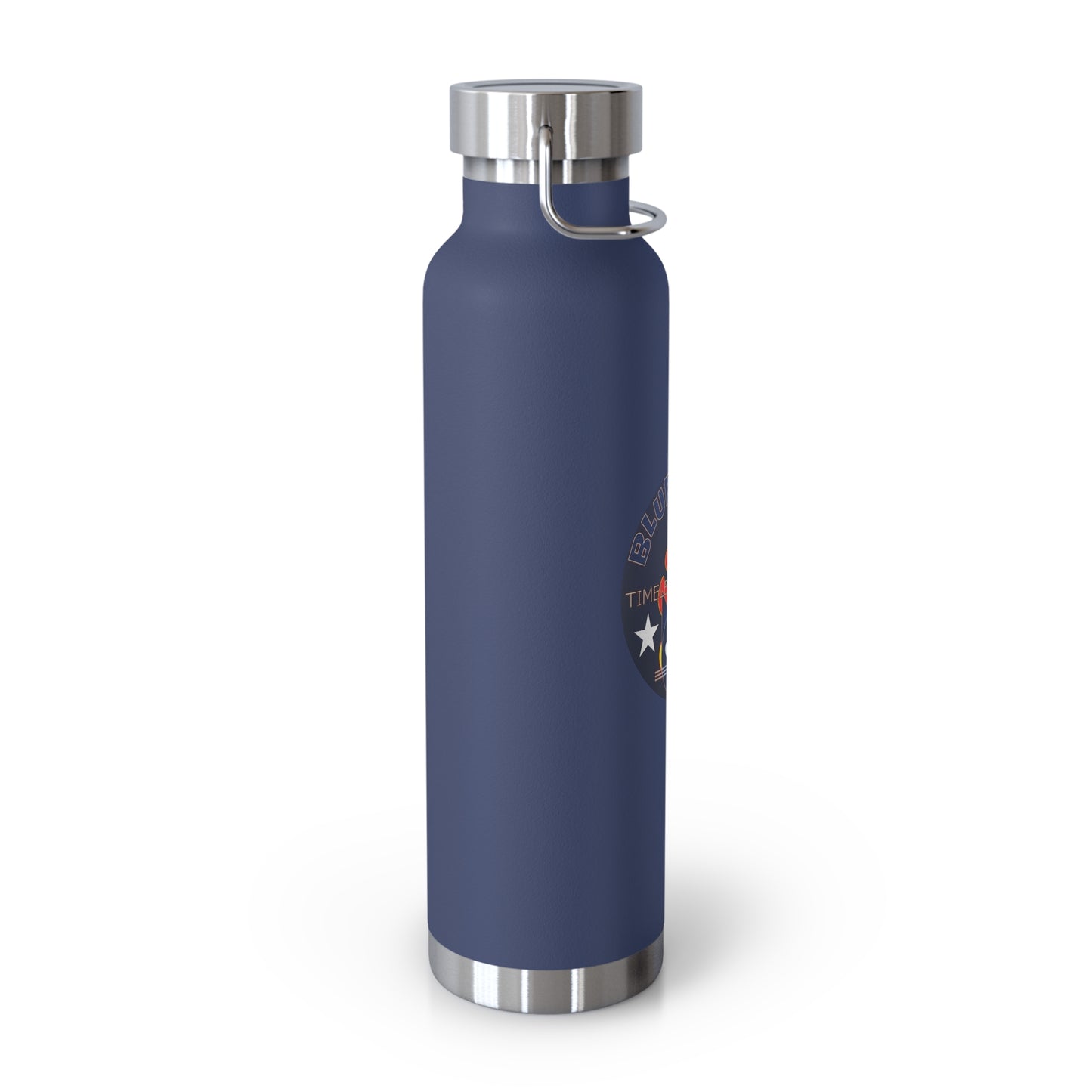 22oz Copper Bluestray Vacuum Bottle — Retro Campfire Logo Insulated Water Bottle