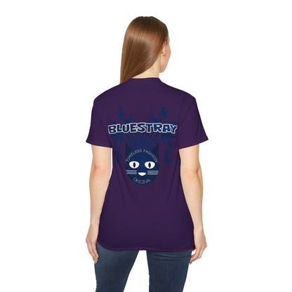 Bluestray Cat Graphic Tee — Retro Nautical Cat Design