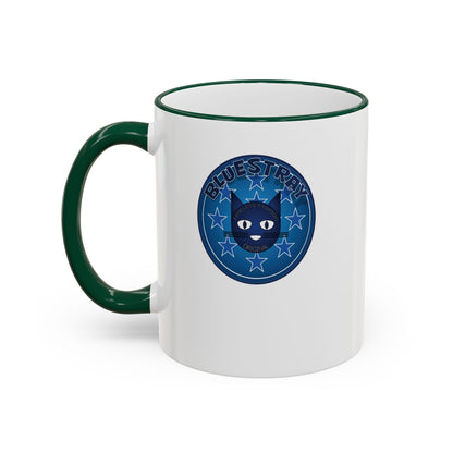 Bluestray Celtic Compass Accent Rim Mug — 11oz & 15oz Rustic Nautical Coffee Cup