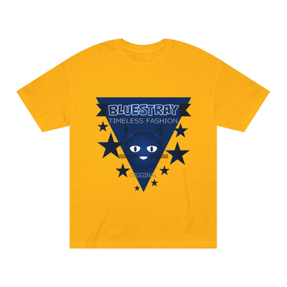 Bluestray Timeless Fashion Tee — Vintage Cat Triangle Logo T‑Shirt