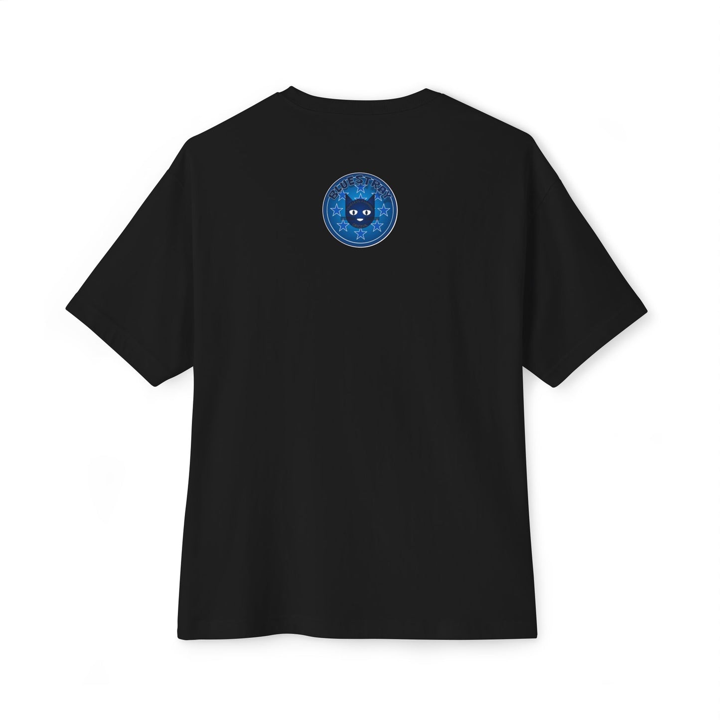 Blue Cat Stars Tee — "Bluestray" Graphic T-Shirt