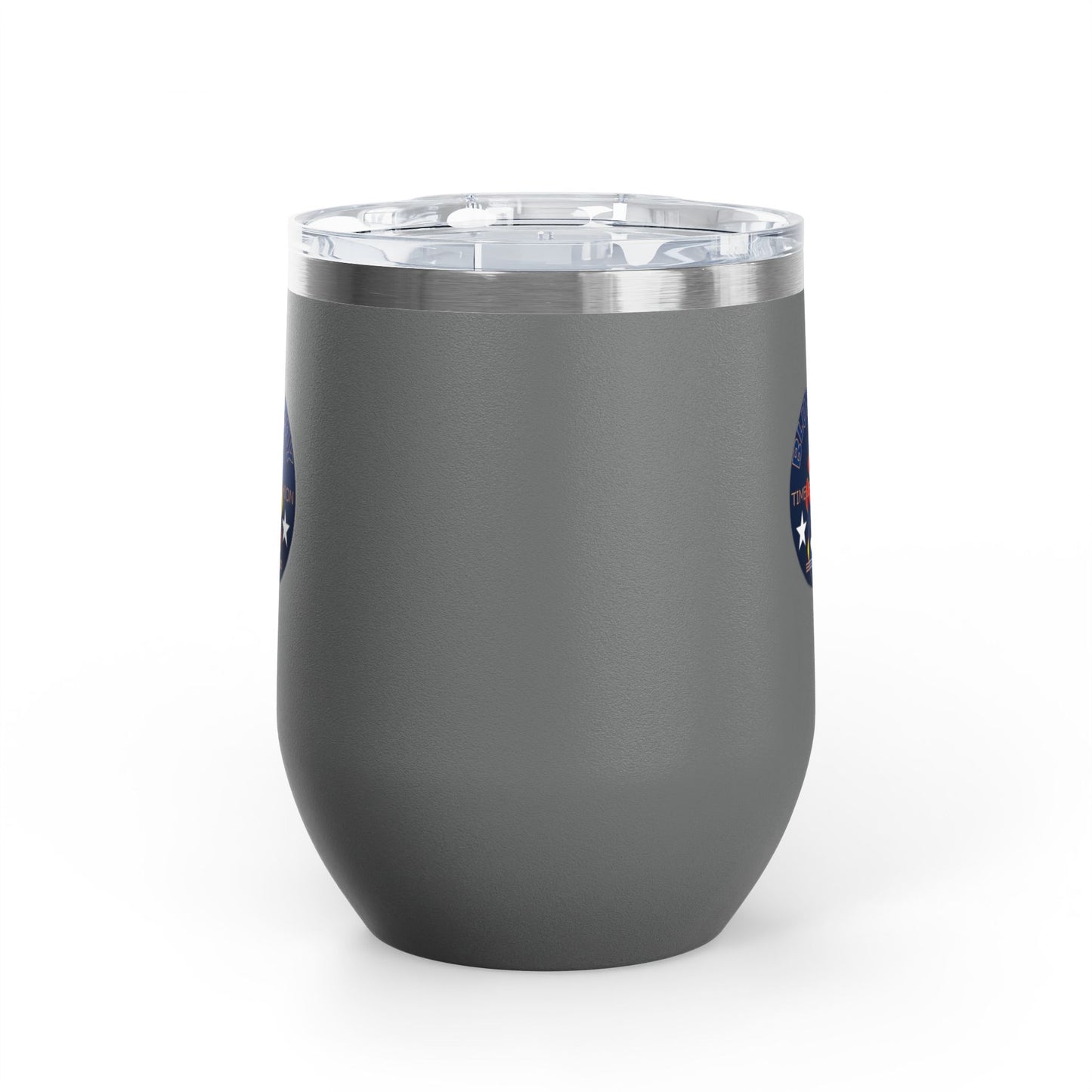 12oz Wine Tumbler — Fire & Flag Bluestray Logo Stainless Insulated Wine Cup many Colors