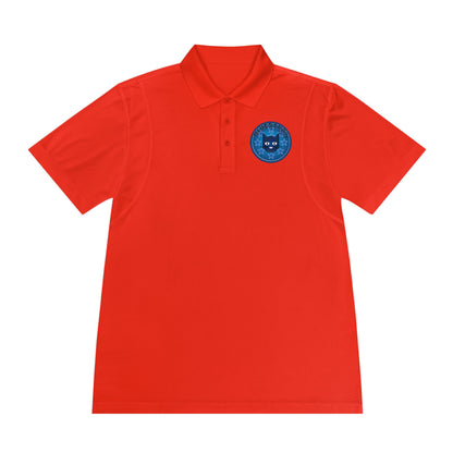 Men's Polo Shirt — Bluestray Galaxy Cat Logo Athletic Golf Shirt