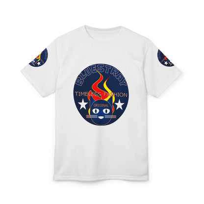 Bluestray Cat Flame Logo Tee — Vintage Timeless Fashion Graphic T-Shirt