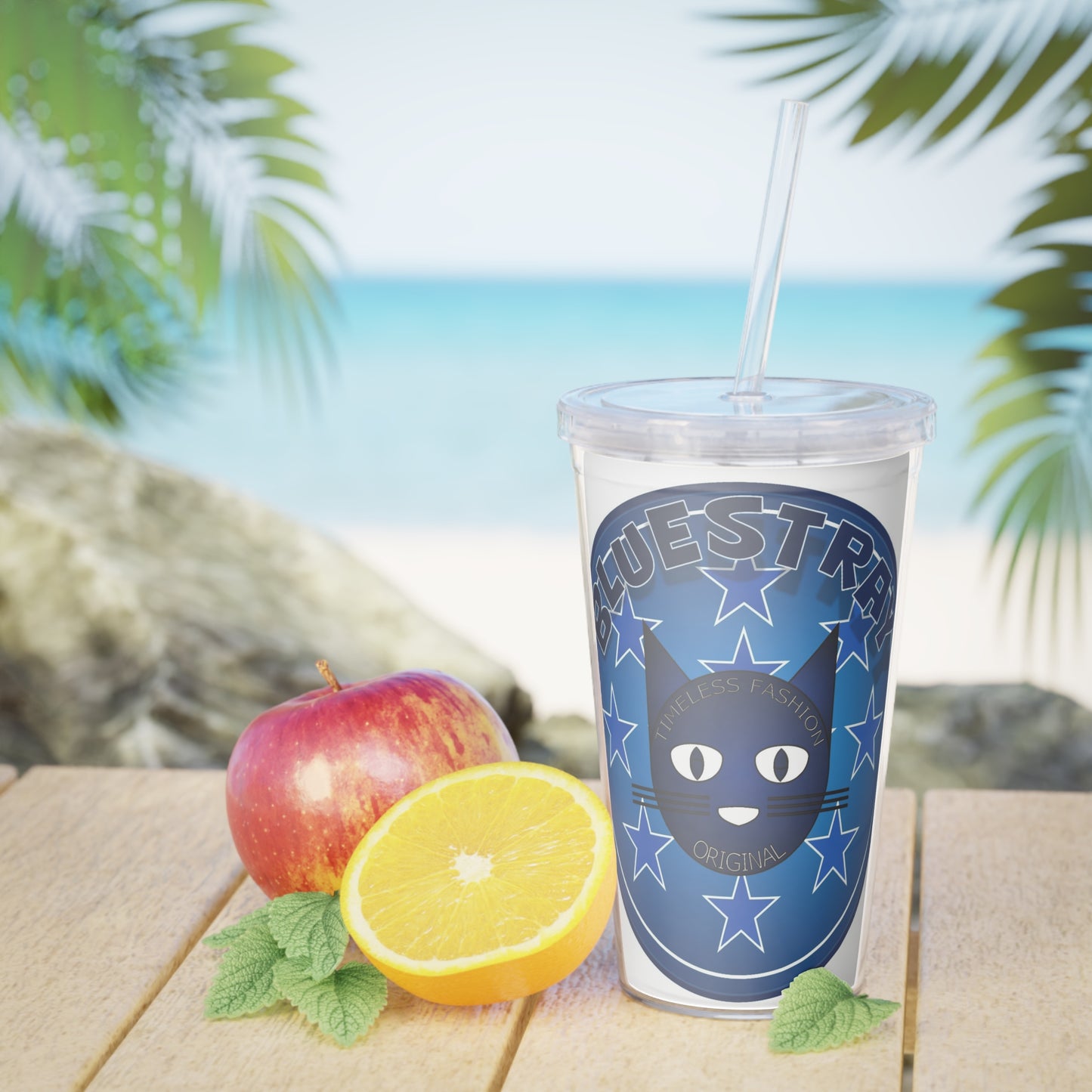 Bluestray Plastic Tumbler with Straw
