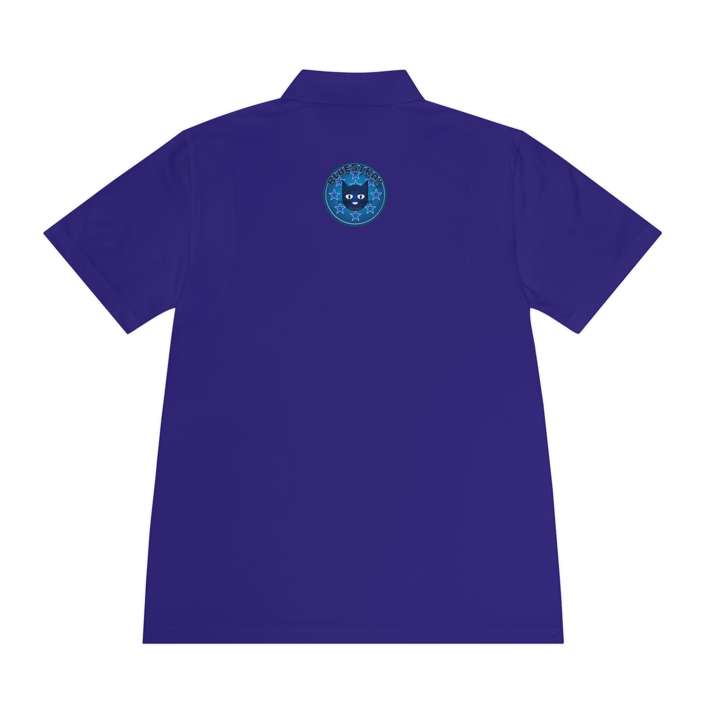 Men's Polo Shirt — Bluestray Galaxy Cat Logo Athletic Golf Shirt