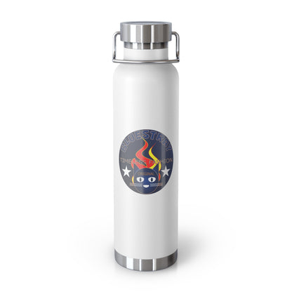 22oz Copper Bluestray Vacuum Bottle — Retro Campfire Logo Insulated Water Bottle