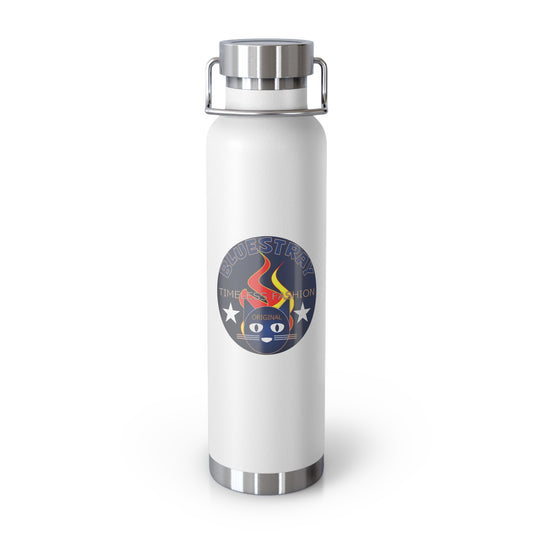 22oz Copper Bluestray Vacuum Bottle — Retro Campfire Logo Insulated Water Bottle