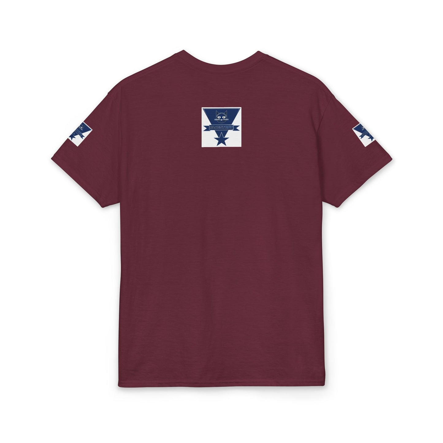 Bluestray Cat Graphic T-Shirt — Retro Star Logo Tee