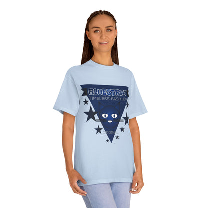 Bluestray Timeless Fashion Tee — Vintage Cat Triangle Logo T‑Shirt