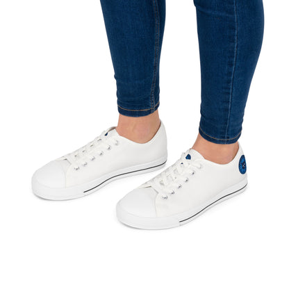White Women's Low Top Bluestray Sneakers — Classic Casual Canvas Shoes