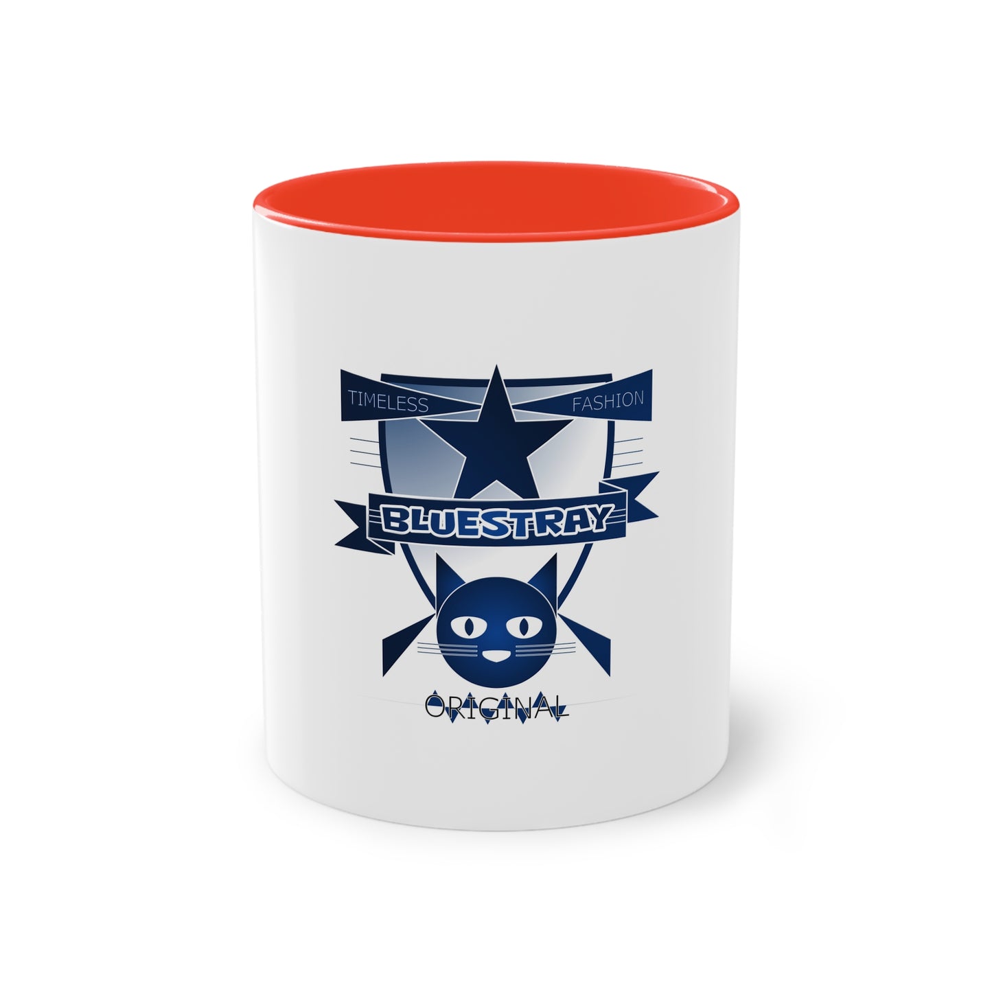 Bluestray Cat Crest Coffee Mug — Two-Tone 11oz