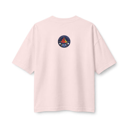 Bluestray Flame Mascot T-Shirt — Retro Campfire Logo Tee