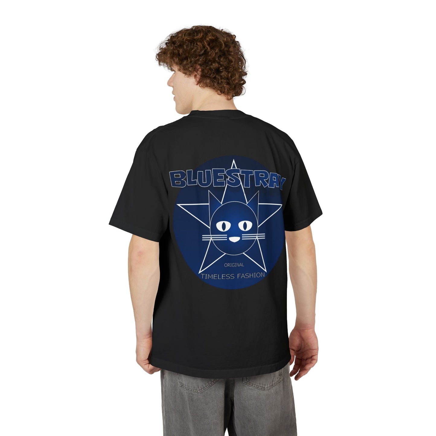 Bluestray Star Cat T-Shirt — Retro Graphic Tee