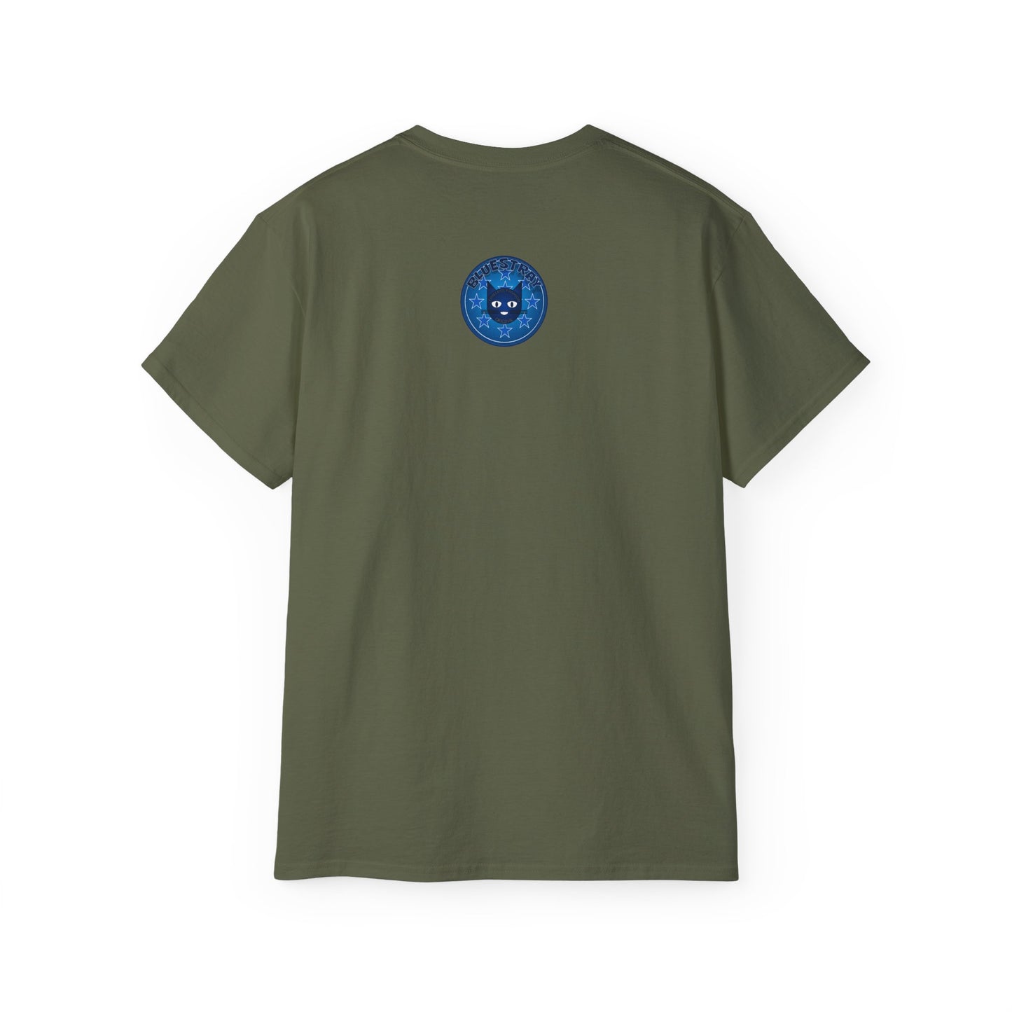 Bluestray Cat T‑Shirt — Blue Star Graphic Tee
