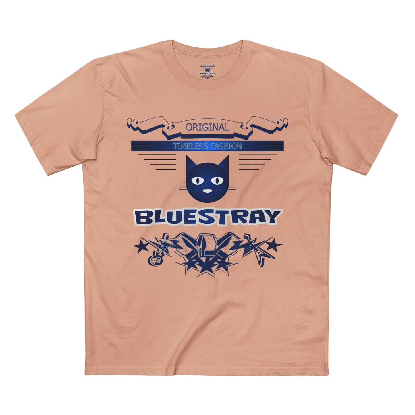 Bluestray Graphic Tee — Retro Cat Logo T-Shirt